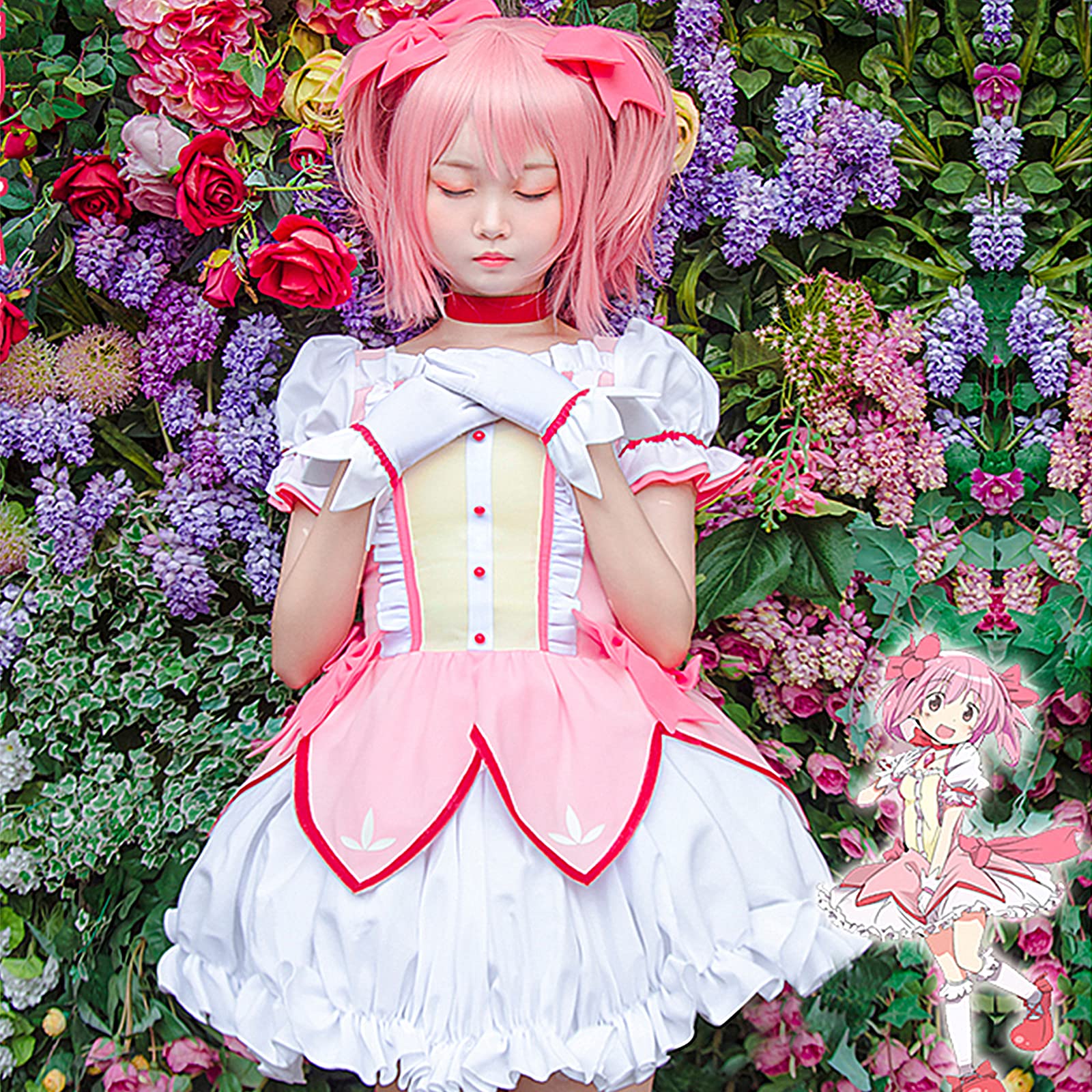 Amazon.co.jp: [Essri] まどかマギカ コスプレ衣装 ウィッグ付き 魔法